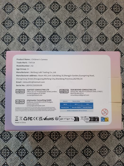 Natychmiastowy cyfrowy aparat dla dzieci z drukarką
