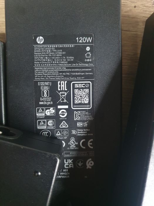 Блок питания живлення зарядка зарядное HP 120w blue pin 19.5v/6.15a