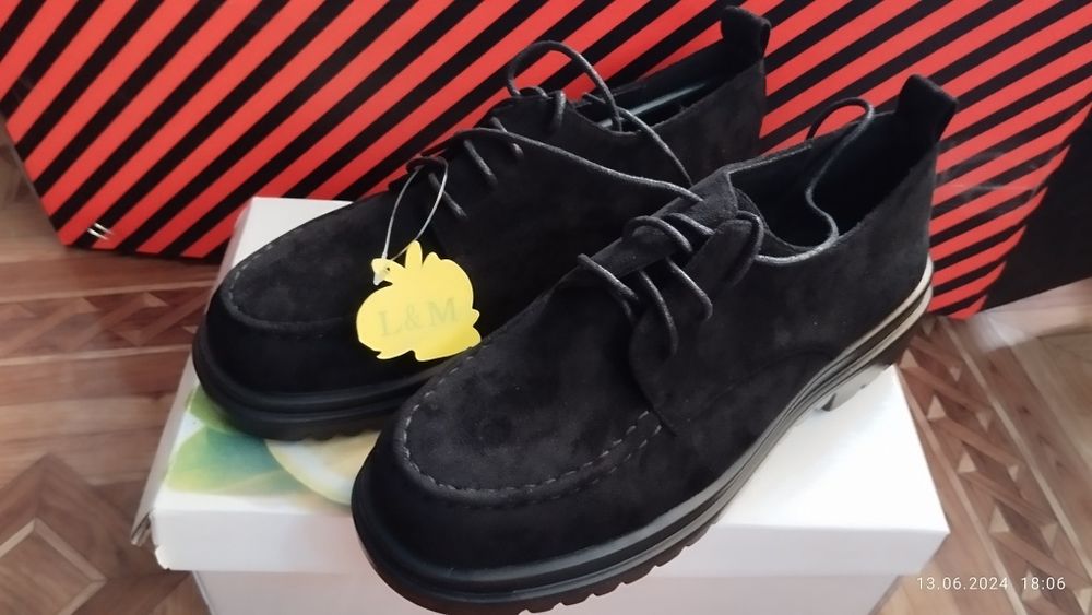 Черевики жіночі з еко замші