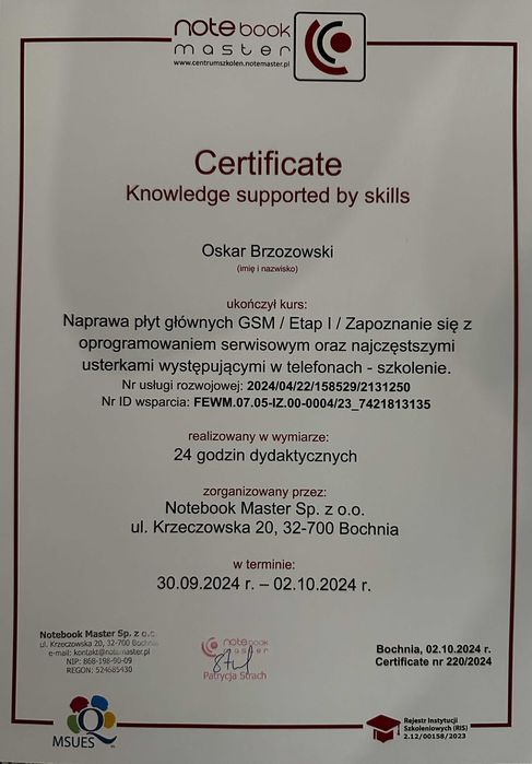 Naprawa i Serwis telefonów, tabletów, laptopów, konsol i nawigacji