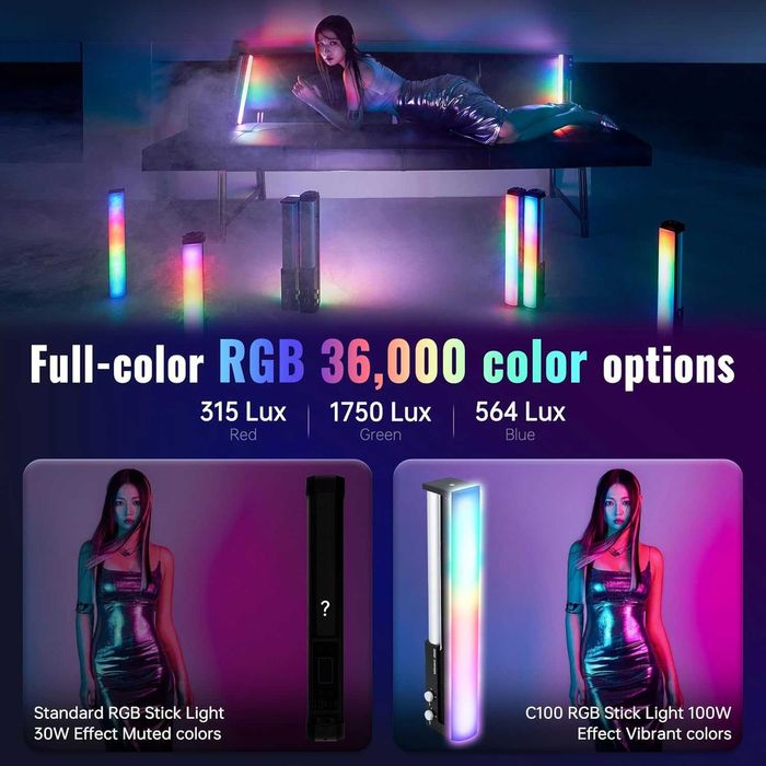Zhiyun Cinepeer C100 Multi Color Light Bar Combo | SELADO