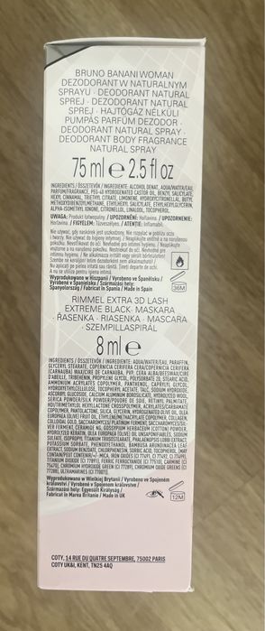 Zestaw Bruno Banani & Rimmel