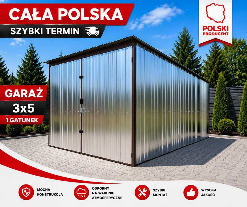 Garaż blaszany I Garaże blaszane I Blaszak I Blaszaki I Schowek 2x3 2x4 3x3 3x4 / montaż CAŁA POLSKA szybki termin ! Tanie raty
