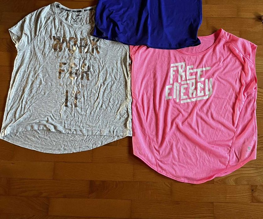 Koszulki luźne do ćwiczeń r.M
