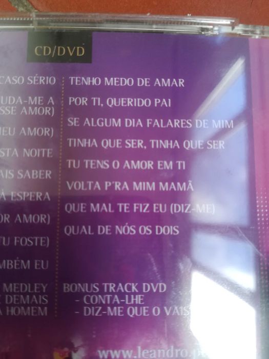 Leandro ao vivo coliseu de Lisboa Cd e Dvd