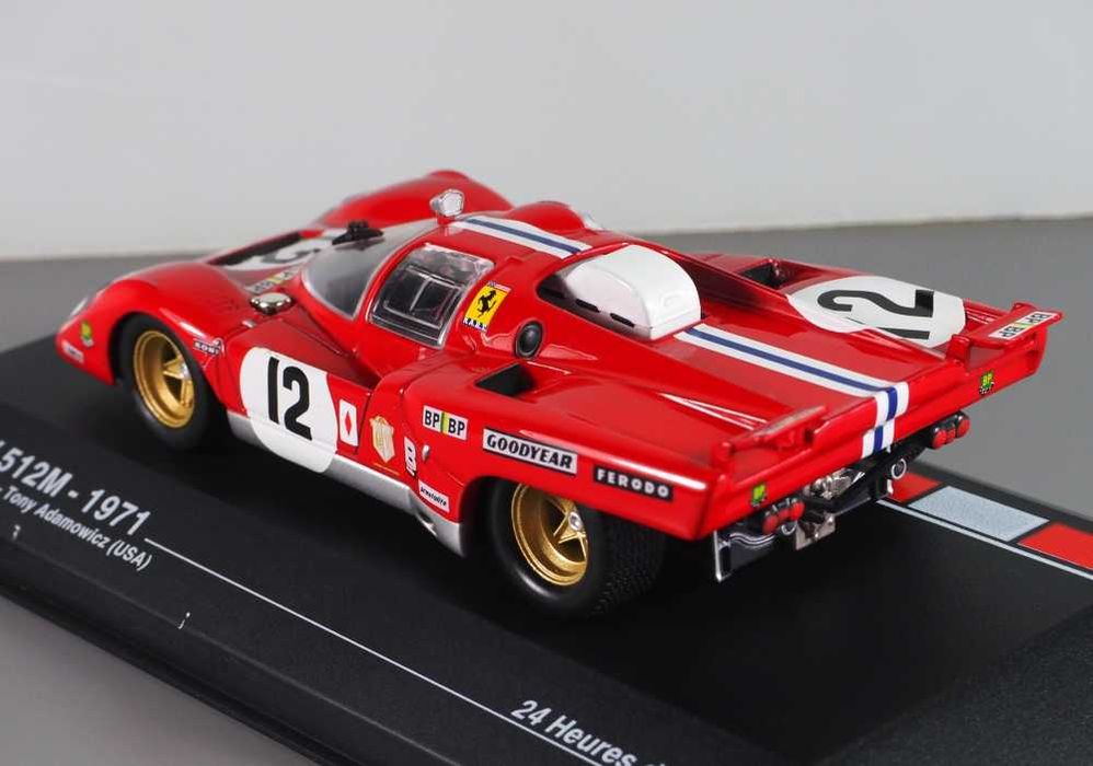 Miniatura Automóvel de Competição FERRARI 512M de 1971 Sam Posey