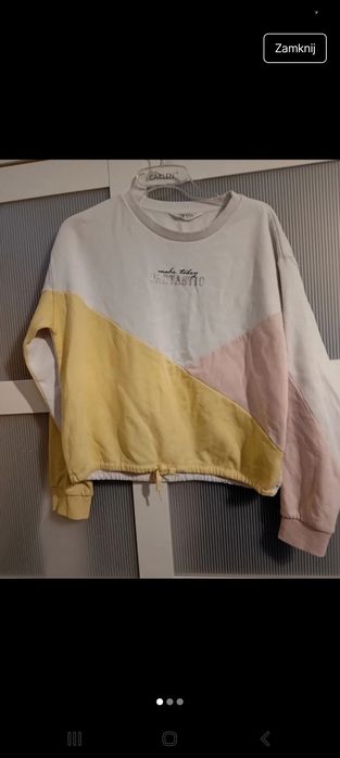 #H&M bluza żółta biała