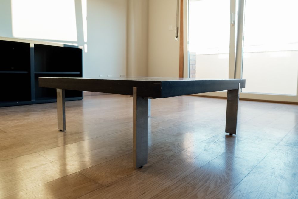Mesa de centro preta 80x80 cm – Sala de estar