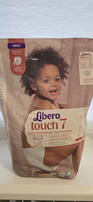 Підгузки-трусики Libero Touch Pants 16-26 кг Розмір 7 11 шт (залишок)