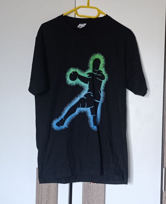 T-shirt koszulka męska czarna M piłka ręczna
