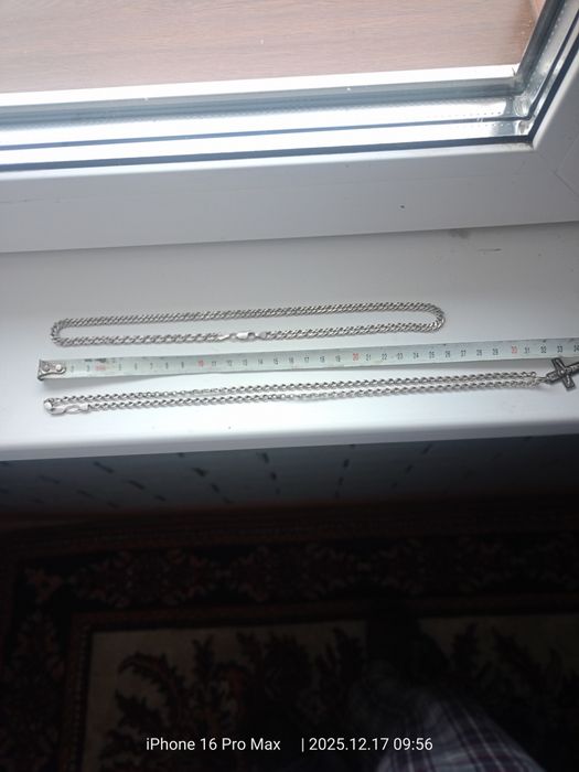 Продам срібні цепочки