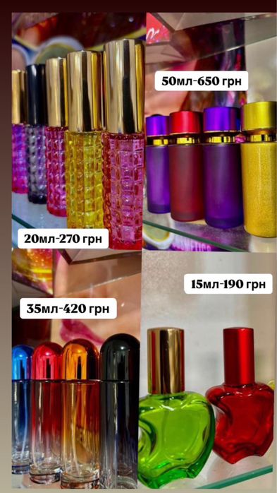 парфуми на розлив Нова Одеса (10грн - 1 мл)