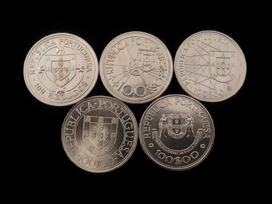 5 moedas de 100$ Comemorativas - (Conjunto 4€) #6