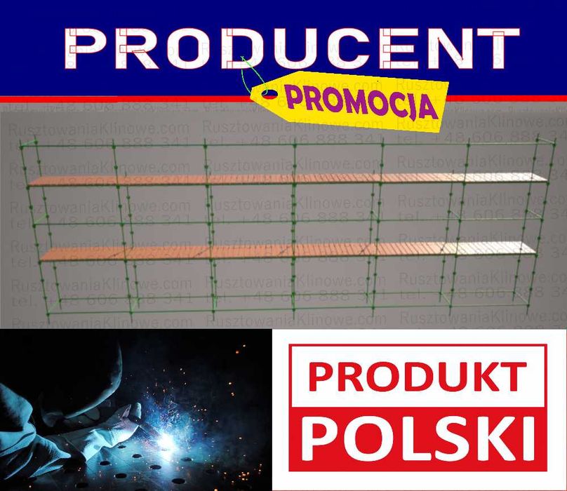 rusztowanie choinkowe klinowe - Kostka - Gdynia