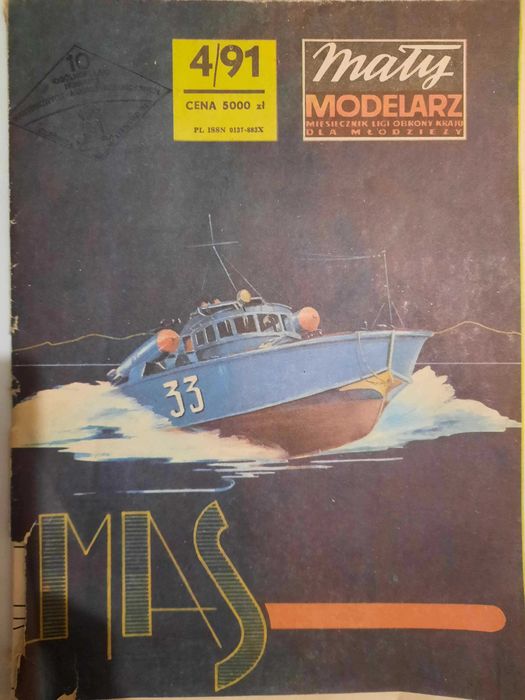 Mały Modelarz 4/1991 Kuter Torpedowy MAS