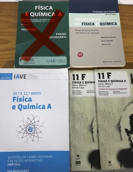 Livros e livros exame Fisica & Quimica