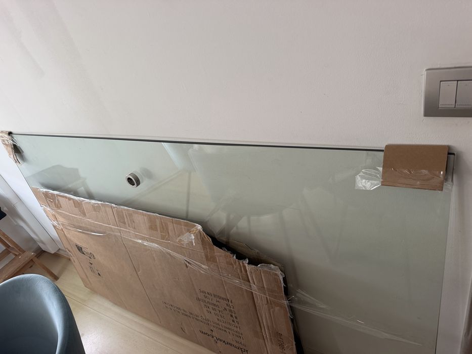Mesa de vidro 1,80 desmontada