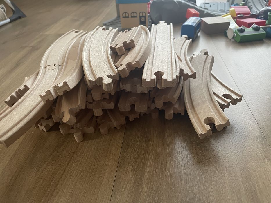 Kolejka drewniana ikea i lidl