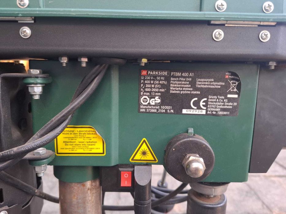 Wiertarka stołowa Parkside PTBM 400