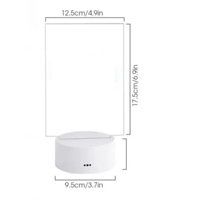 Світильник, нічник, дошка для нотаток 12,5 х 17,5 см, живлення від USB