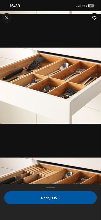 Szuflada maximera 60 oraz front ikea