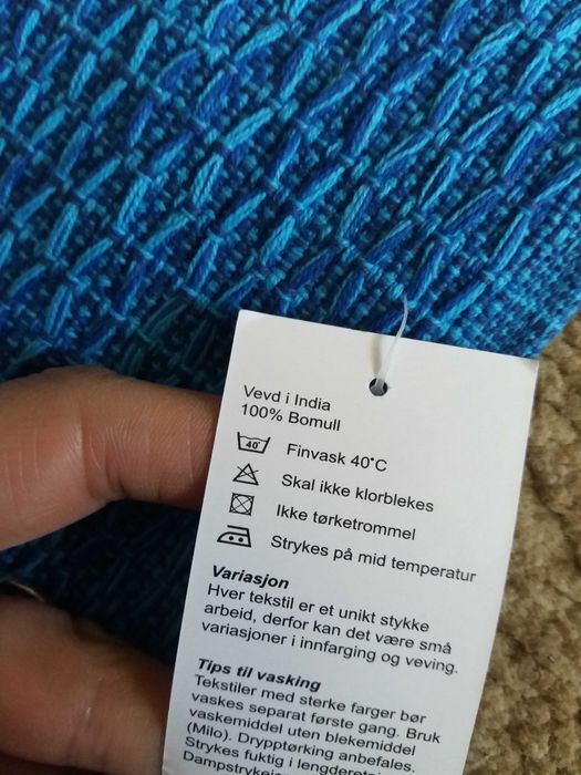 Bieżnik.turkus .Stół.Ława.