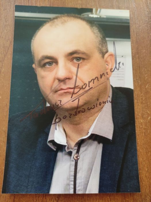 Autograf, podpis Tadeusz Piotr Łomnicki Kolekcja Aktor PL TV Telewizja