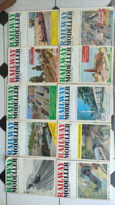 Lote 23 Revistas Railway Modeller - Miniaturas construção ferroviária