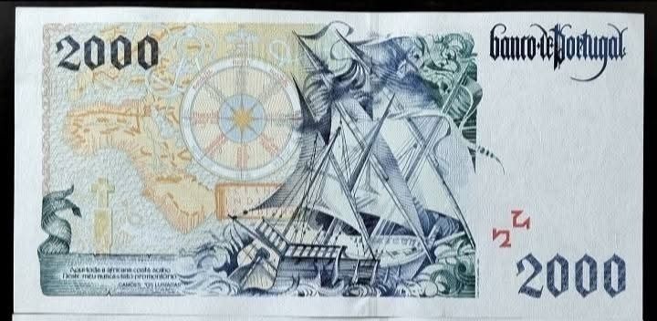 Nota 2000$ 1997 Bartolomeu Dias Estado Nova