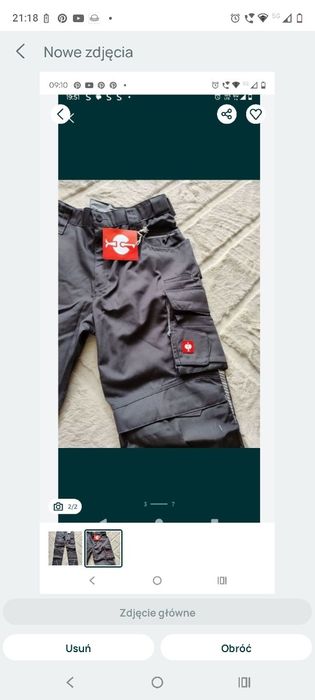 Nowe spodnie firmy Strauss 52