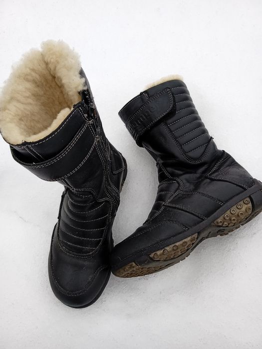 Дитячі сапожки кожані на цегейці.розмір 28.