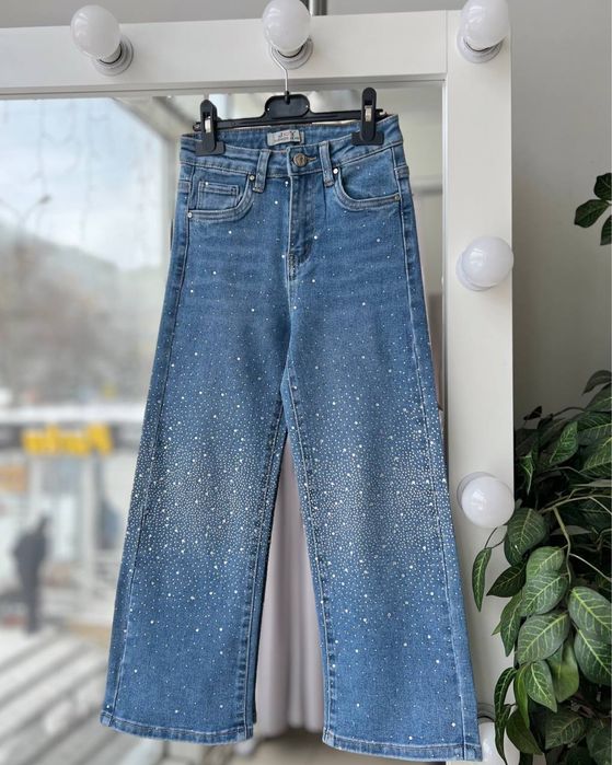 Джинси для дівчинки зі стразами джинсы для девочки с камнями