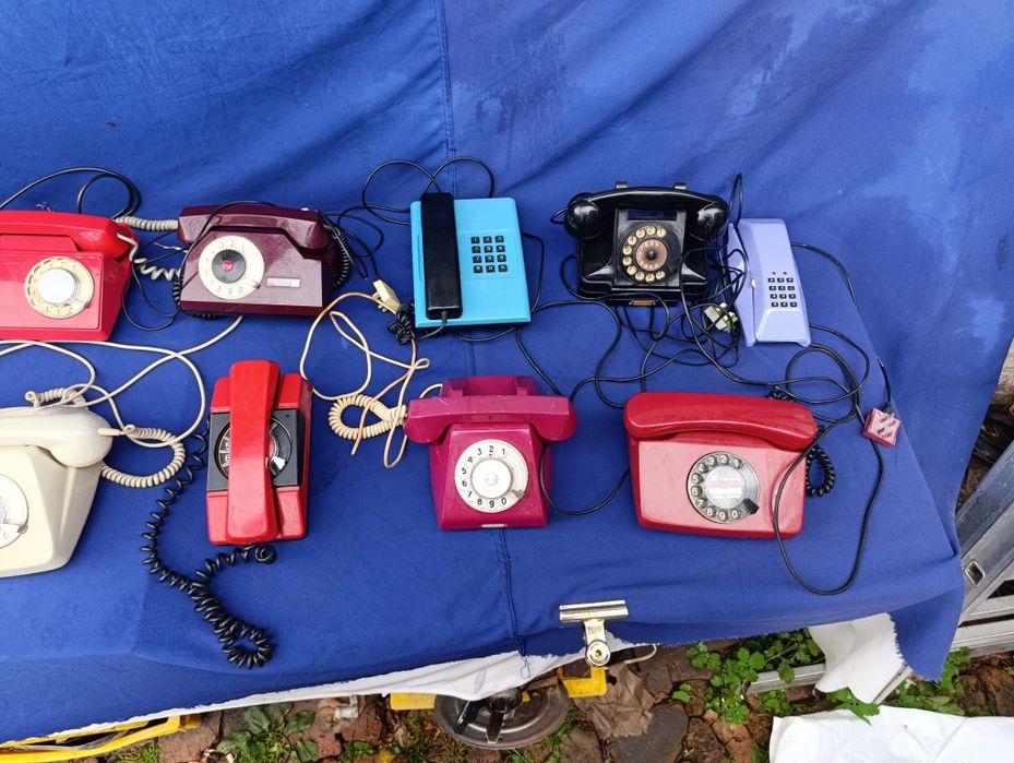 Стационарный телефон СССР с круглым диском советский стаціонарний