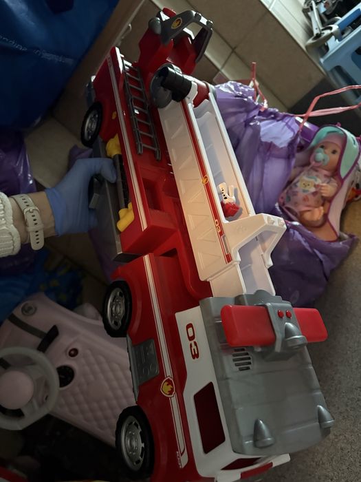 Duży wóz strażacki Odbiór osobisty