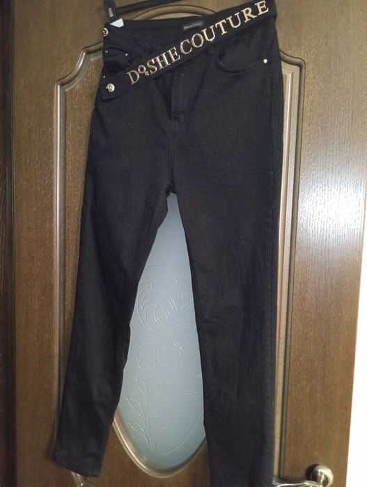 Джинси чорні жіночі скіні Dishe