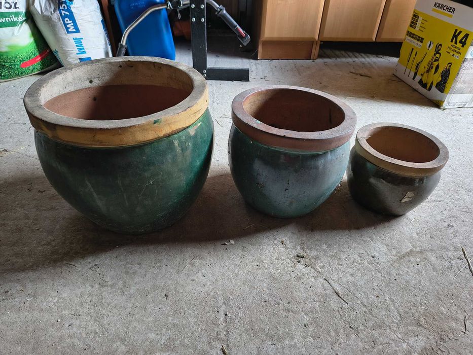 komplet 3 donic ceramicznych
