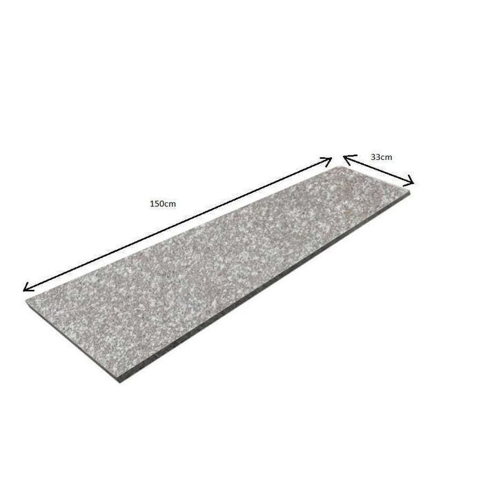 GRANIT Schody 150x33x2 cm granitowe stopnica granitowa brąz królewski