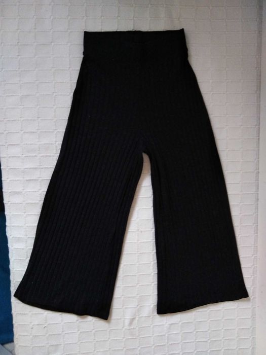 Calças Negras Stradivarius XS