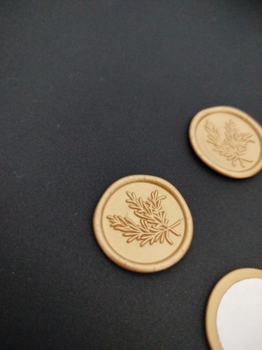 Carimbos de cera ramo de Oliveira