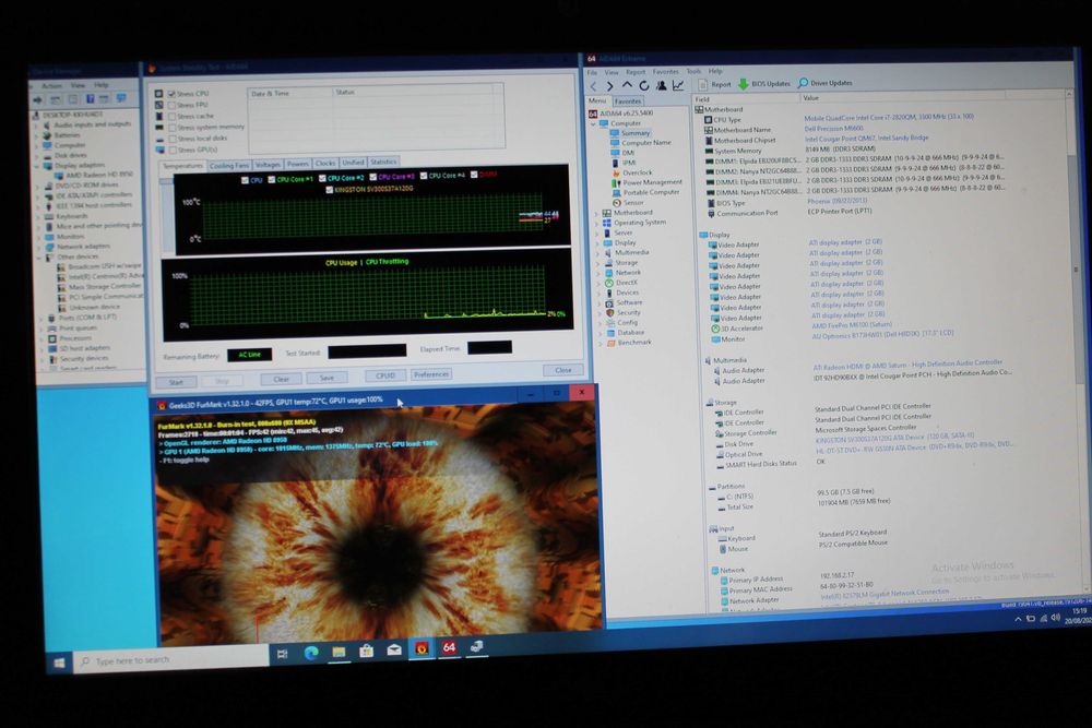 Dell Precision M6600 FirePro m6100 i7-2820 8RAM FullHD під відновлення