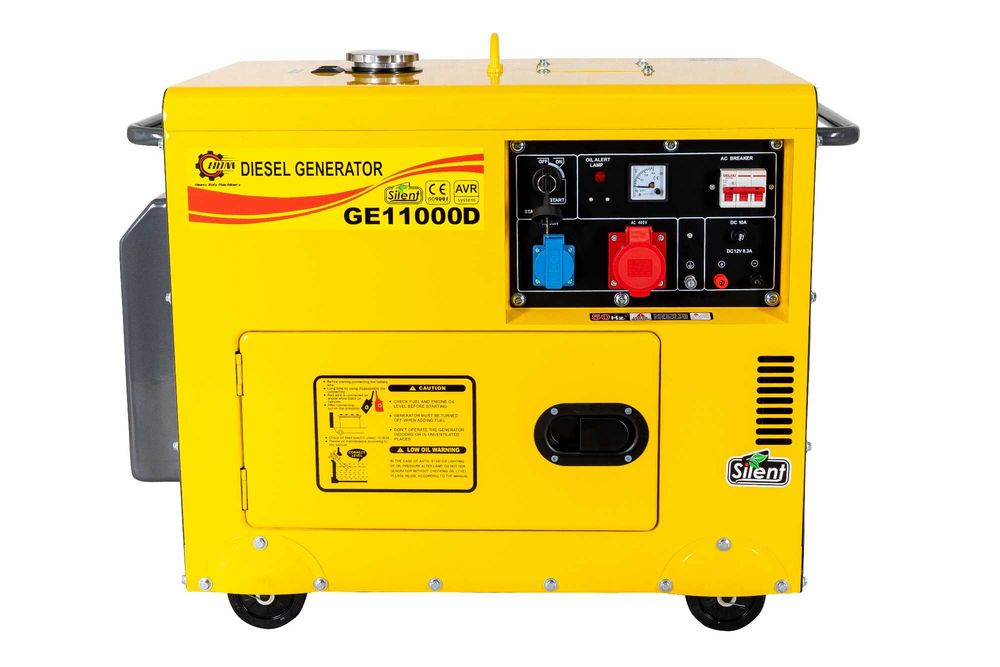 NOWY Agregat prądotwórczy generator HDM 11000 DIESEL rozrusznik ON 7500W 7,5kW!!!