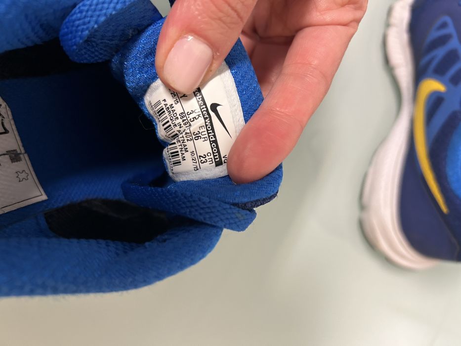 Sapatilhas azuis nike