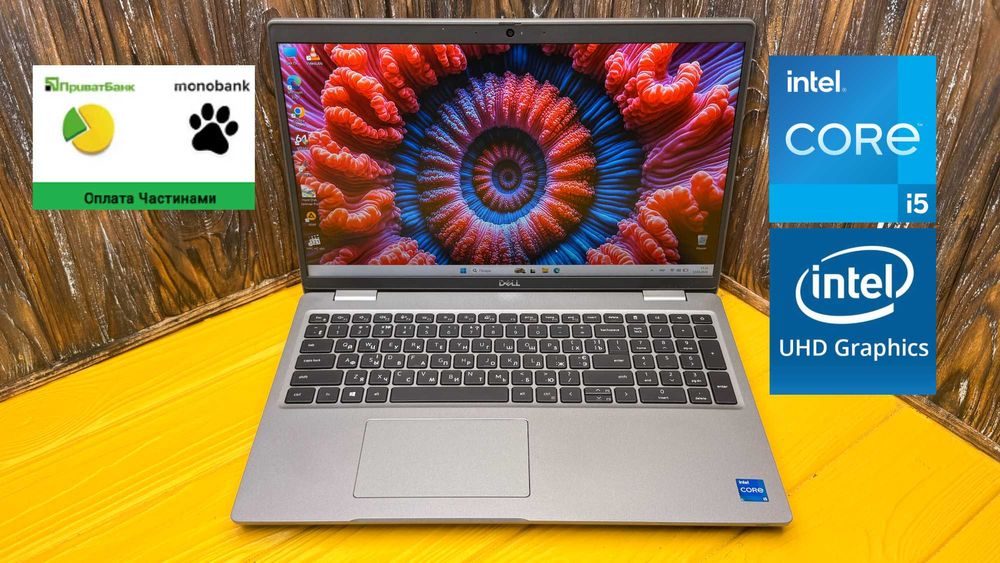 РОЗПРОДАЖ! Потужний Ноутбук Для Роботи і Навчання Dell Latitude 5521 /15.6" FHD IPS/Core i5-11400H
