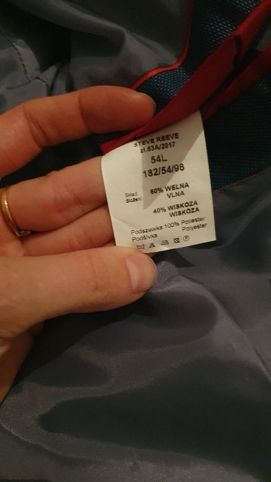 Garnitur męski Steve Reeve r 54L 182/54/96