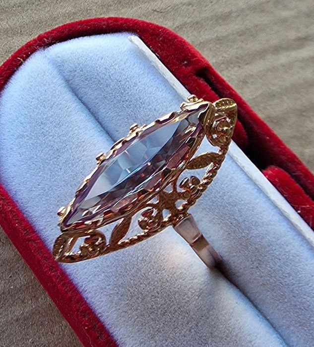 золотий перстень, кольцо, каблучка, часів ссср, 583 проба.