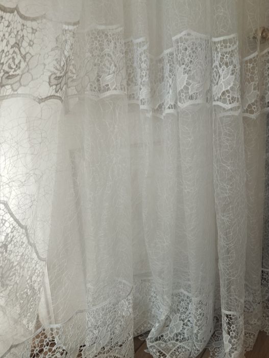 Занавески новые, белые