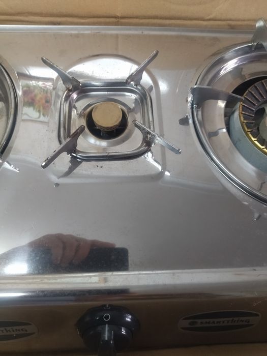 Fogão inox a gás de 3bocas