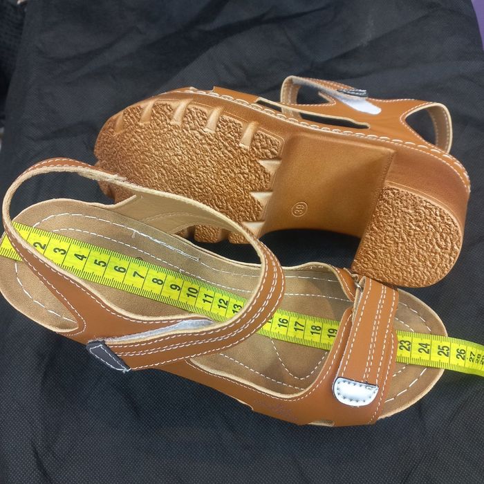 Босоножки из экокожи с натуральной стелькой