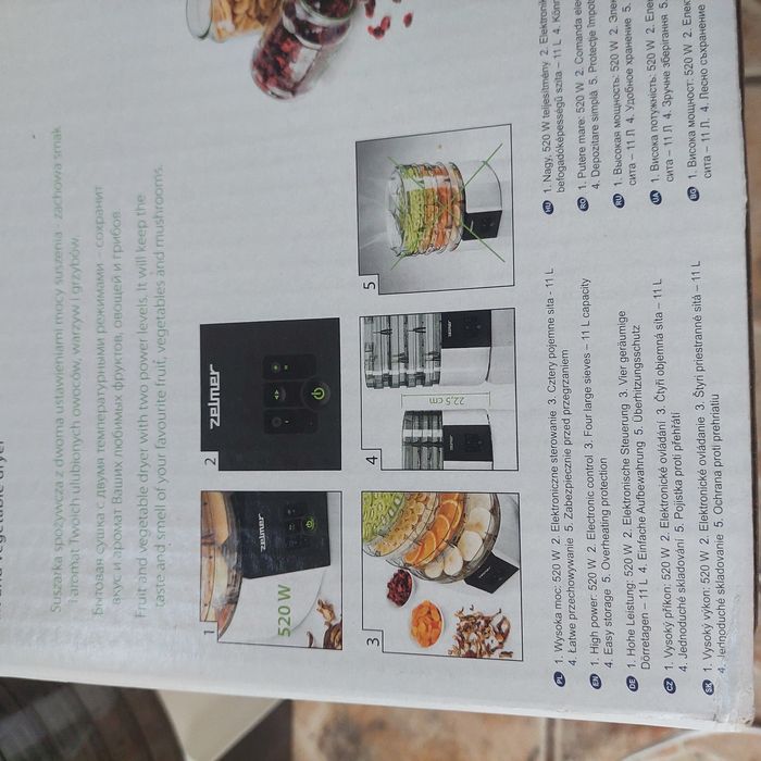 Zelmer сушка електросушка дегідратор сушилка сушарка зелмер для овощів