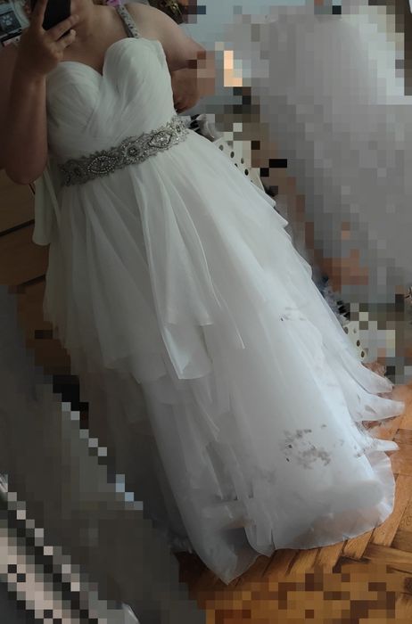 Sukienka ślubna księżniczka m-xl gorset